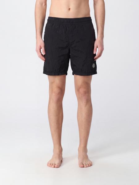 Stone Island Nylon-Badeshorts mit elastischem Bund und Logo-Patch