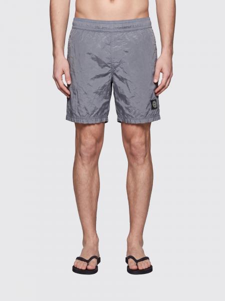 Stone Island Nylon-Badeshorts mit elastischem Bund und Logo-Patch