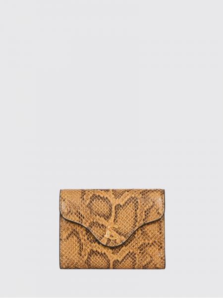 Zip-Around Leather Coccinelle Wallet with an All-Over Python Print