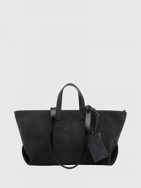 A.P.C. Le Drummer 系列大号绒面革四手柄托特包
