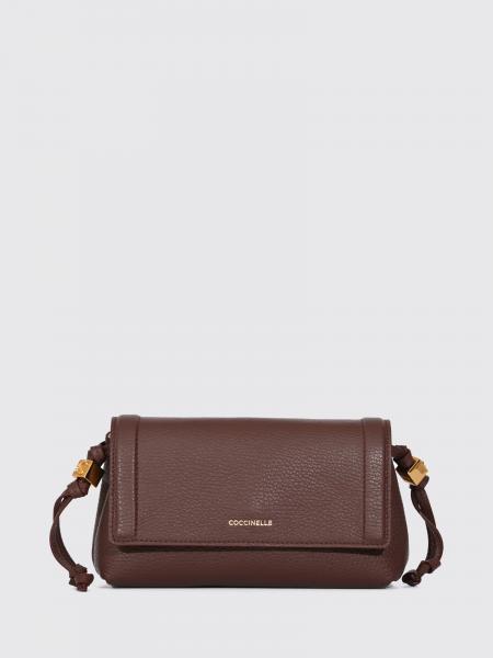 Thess Mini Crossbody Bag Coccinelle in Black Pebbled Leather