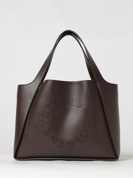 Perforated Logo Stella McCartney Handbag in Faux Leather with Pouch