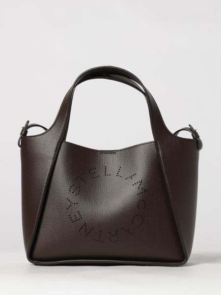 Faux Leather Handbag Stella McCartney with Perforated Logo and Strap