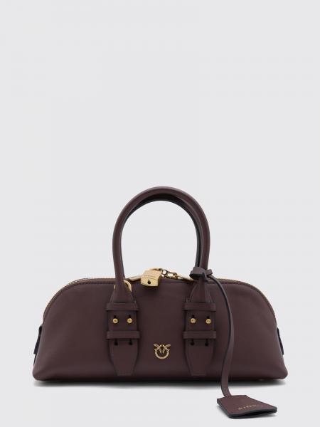 Pinko Escape Smooth Leather Handbag with Love Birds Logo