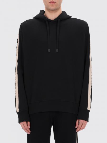 Baumwoll-Hoodie Versace Jeans Couture mit Logo und Seitenstreifen
