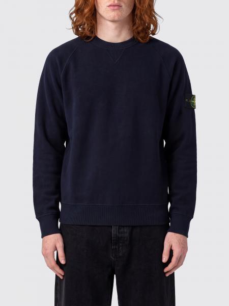 Stone Island Compass Logo Wool Blend Crewneck Sweater