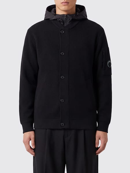 C.P. Company Reversible Hooded Zip-Up Wool Cardigan