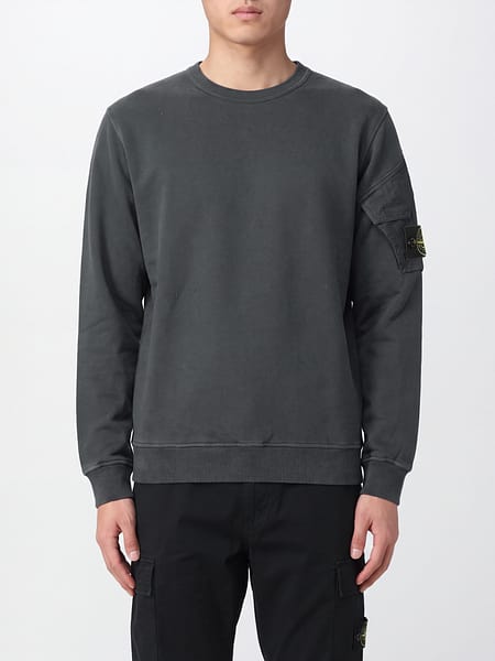Stone Island Graphic Print Cotton Hoodie