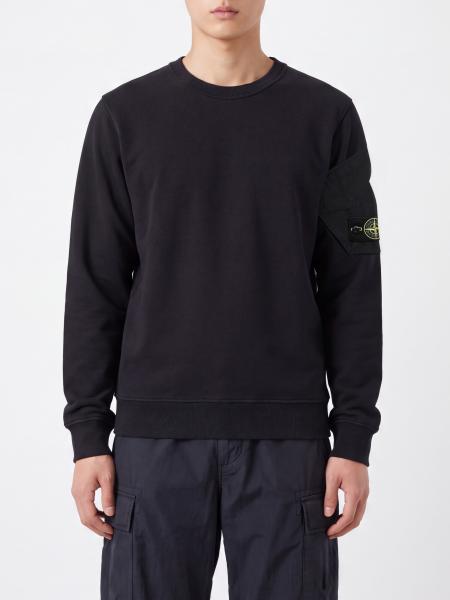 Stone Island Graphic Print Cotton Hoodie