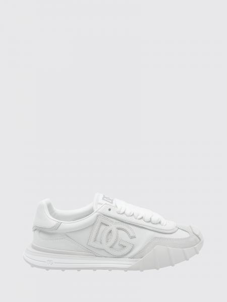 DG Athletic Suede and Calfskin Dolce & Gabbana Low-Top Trainers with Monogram