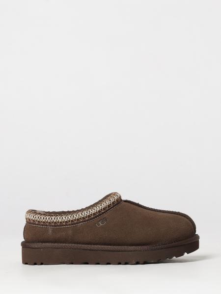 UGG Tasman II Suede Sabot Mules with Wool Interior