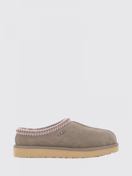 UGG Tasman II Suede Sabot Mules with Wool Interior