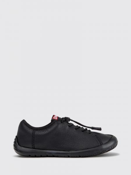 Camper Kid's Peu Path Leather Slip-On Sneakers with Elastic Laces