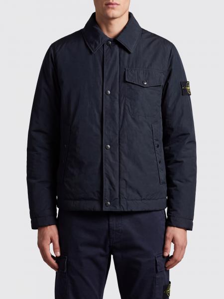 Surchemise Stone Island en nylon rembourré avec logo Compass