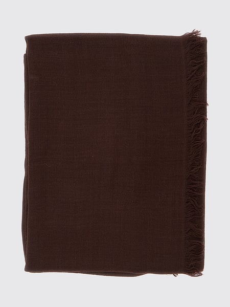 Brunello Cucinelli Cashmere and Silk Scarf with Fringed Edges