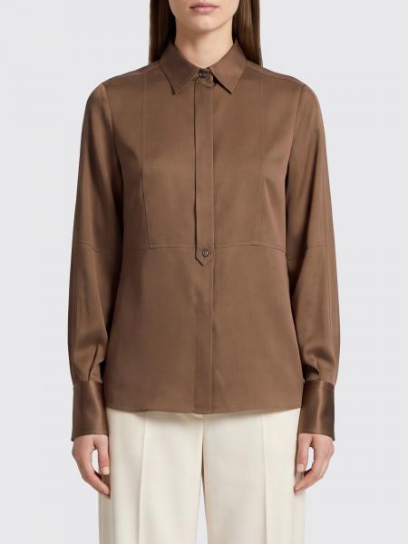 Slim-Fit Seidenbluse Brunello Cucinelli mit spitzem Kragen