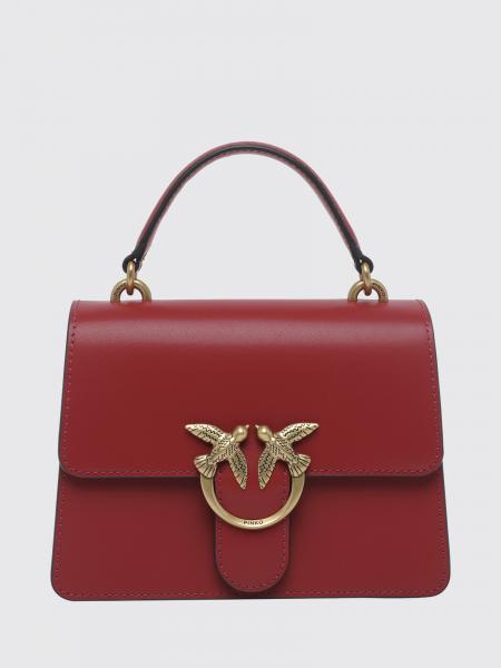 Pinko Mini Love Bag Monogram Calf Leather Handbag with Logo