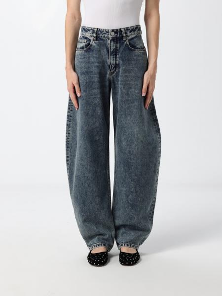 Alaïa Round 高腰宽松棉质牛仔裤