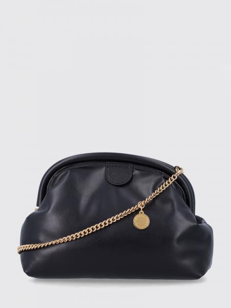 Stella McCartney Falabella Faux Leather Hand Clutch with Chain Strap