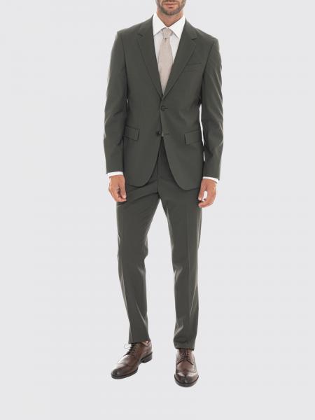 Single-Breasted Boss Stretch Virgin Wool Suit with Classic Lapels