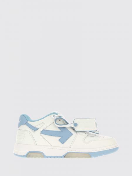 Out Of Office Low-Top Leather Sneakers Off-White with Perforated Toe and Logo