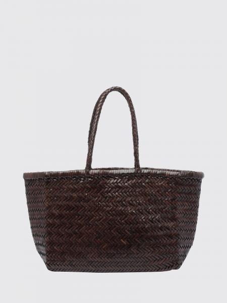 Borsa a mano Dragon Diffusion in pelle intrecciata con doppio manico