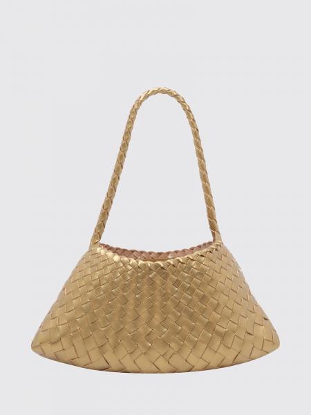 Borsa a spalla Rosanna Dragon Diffusion in pelle intrecciata dalla forma svasata