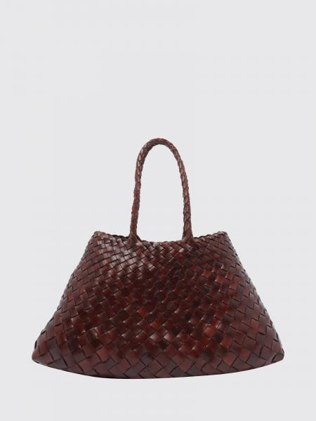 Borsa a mano Santa Croce Dragon Diffusion in pelle intrecciata con forma svasata