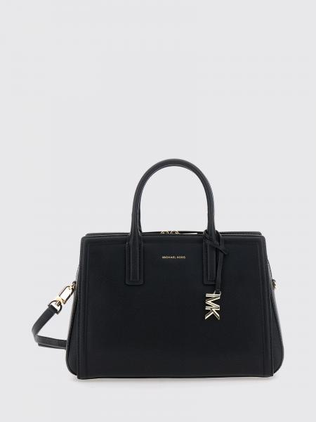 Michael Kors Laila Grained Leather Handbag with Double Handle and Strap