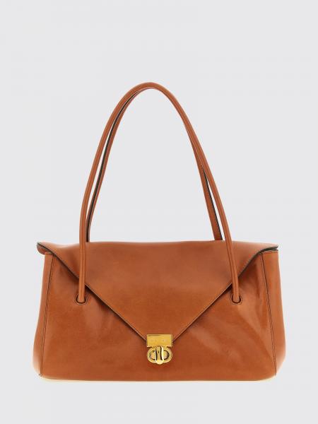 Aube E/W Shoulder Bag Marni in Calfskin Leather with Double Tubular Handle