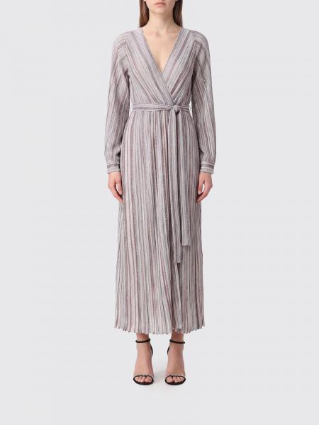 Long Multicolor Striped Lurex Cardigan Missoni with Waist Belt
