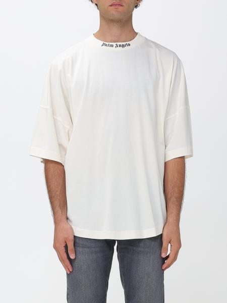 Relaxed-Fit-T-Shirt Palm Angels aus Baumwolle mit Logo und überschnittenen Schultern