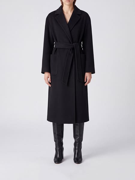 Long Wool Robe Coat Max Mara with Matching Belt