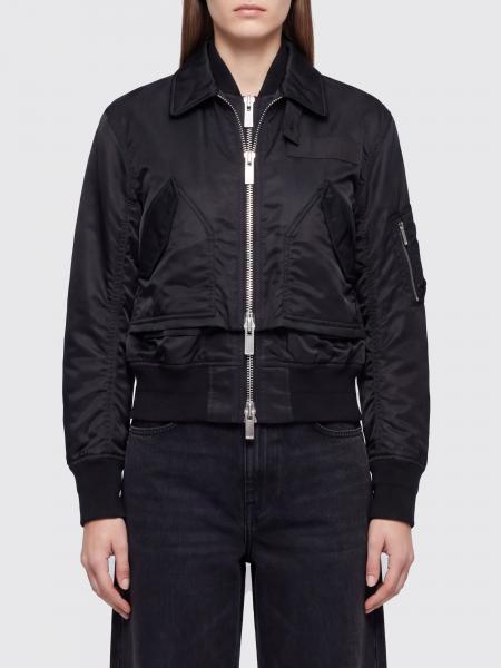 Sacai Cotton-Blend Bomber Jacket with Classic Collar and Zip Closure