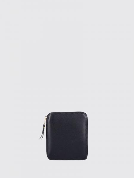 Cartera Comme des Garçons Wallet de piel con cremallera y compartimentos internos