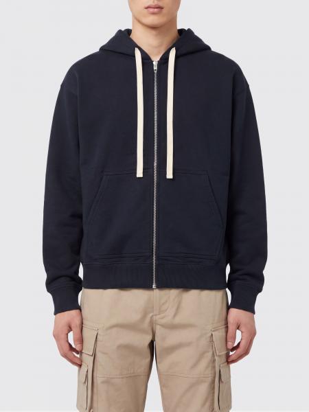 Jil Sander Two-Tone Pure Cotton Zip-Up Hoodie