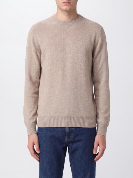 Long-Sleeved Ribbed Crewneck Jumper Ballantyne in 100% Cashmere