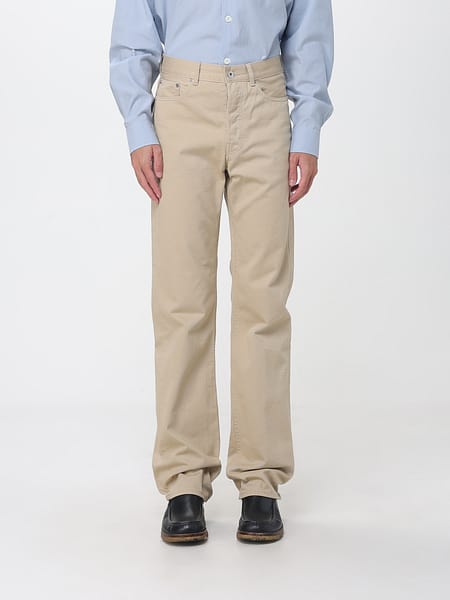 Jeans straight JW Anderson in denim di cotone a vita media