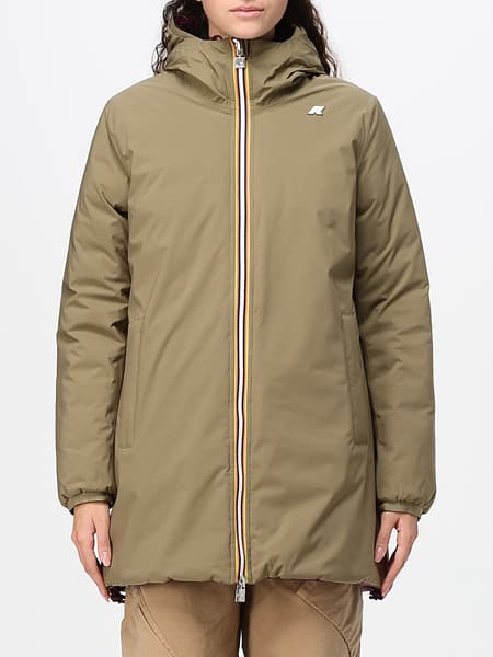 Denise Reversible and Padded Knee-Length Parka K-Way with Hood