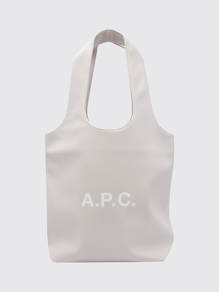 Tote-Bag Ninon A.P.C. aus Kunstleder mit doppeltem Henkel und Logodruck