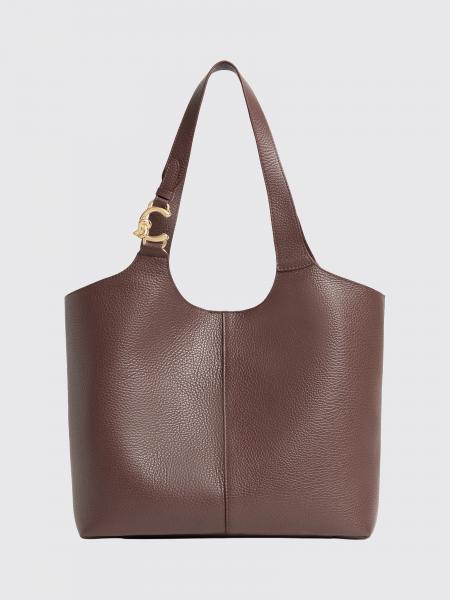 C-Easy Grained Leather Shoulder Bag Coccinelle with Removable Inner Pouch