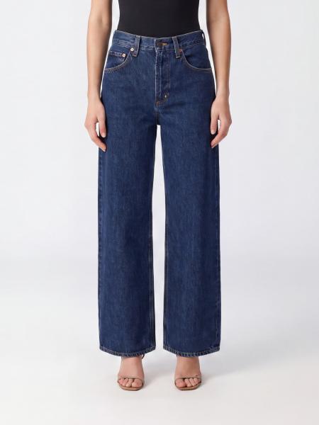 Agolde High-Waisted Wide-Leg Jeans in Regenerative Cotton Denim