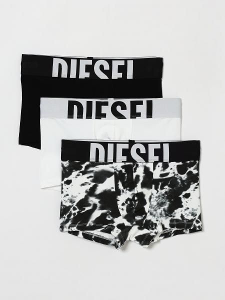 Diesel Set of Three Camouflage-Print Stretch-Cotton Trunks