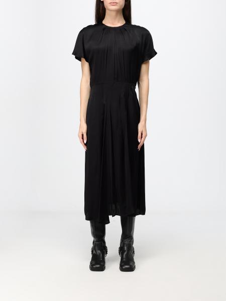 ISABEL MARANT Namsha 短袖中长款粘胶纤维束腰连衣裙
