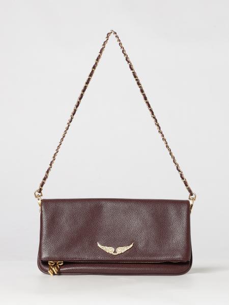 Sac bandoulière Rock Zadig & Voltaire en cuir de veau grainé