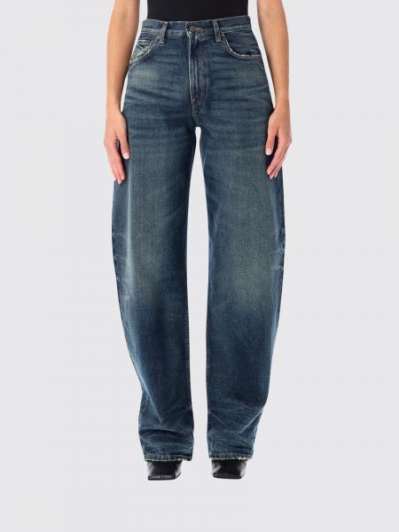 Haikure Bibi Mid-Rise Five-Pocket Baggy Jeans in Cotton Denim
