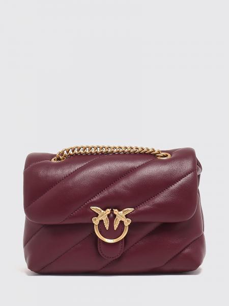 Pinko Classic Love Bag Puff Matelassé Nappa Mini Shoulder Bag with Logo
