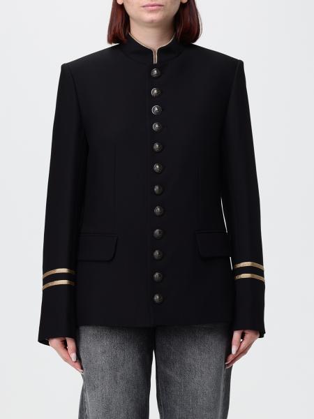 Blazer Vallo Zadig & Voltaire in viscosa stile militare con collo alla coreana