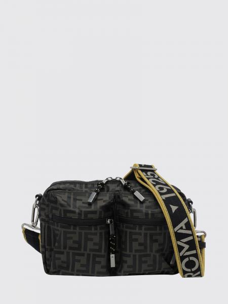 Fendi FF Monogram Calfskin Utility Cross-body Bag