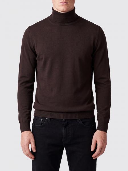 Tagliatore 100% Wool Turtleneck Jumper with Ribbed Trims
